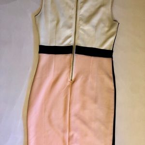 Peach colorblock laced detail XL EMAMODA dress